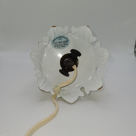 Rare Vintage Hand Painted Porcelain Mouse Night Lite Portable Lamp - Picture 8 of 9